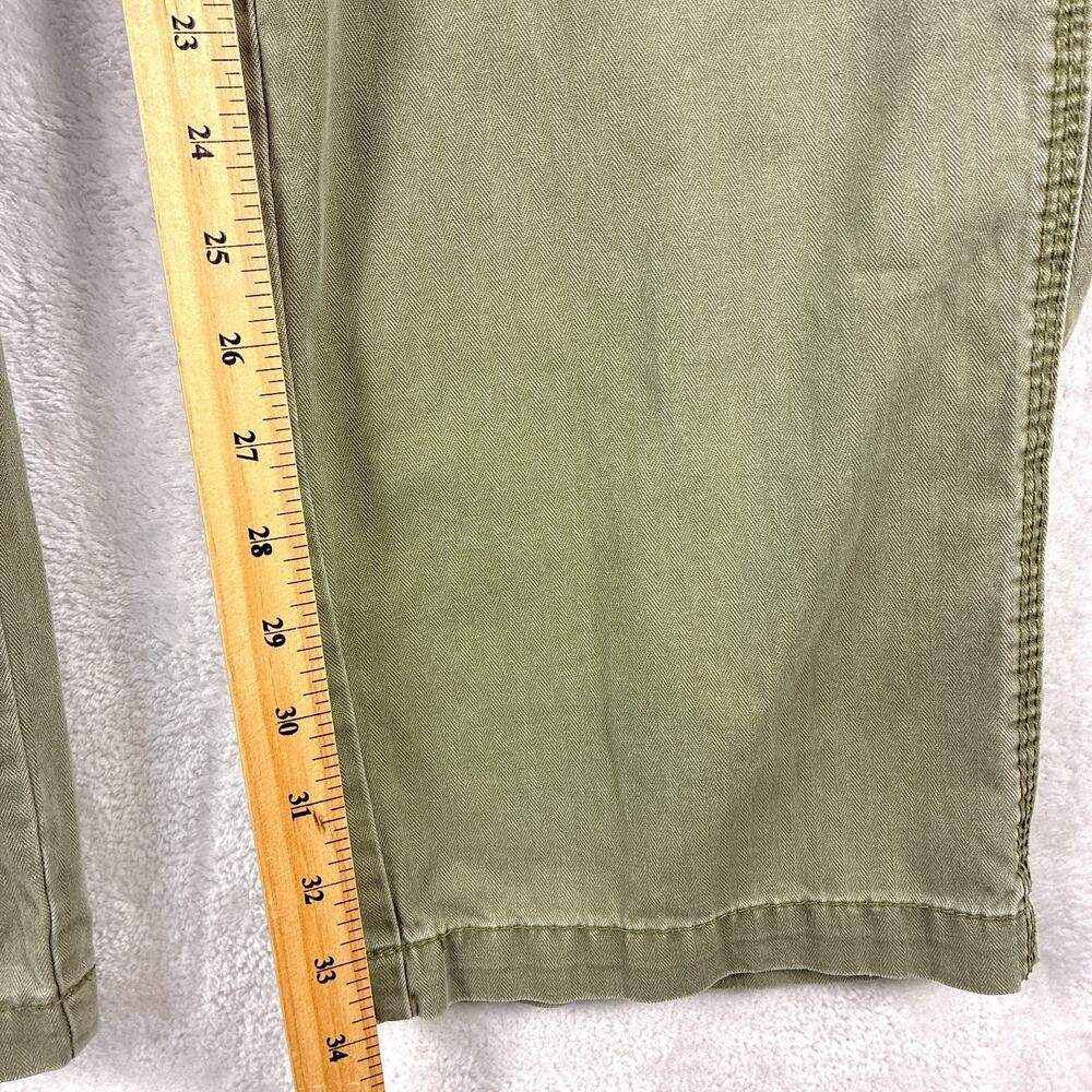 VTG Gap Cargo Pant Men 34x34 Olive Drab Military Baggy M65 Paratrooper Baggy Y2K - Picture 9 of 13